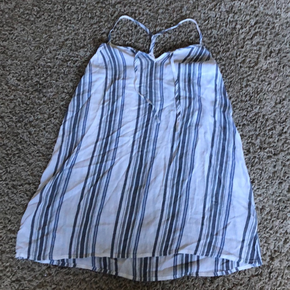 flowy striped tank top